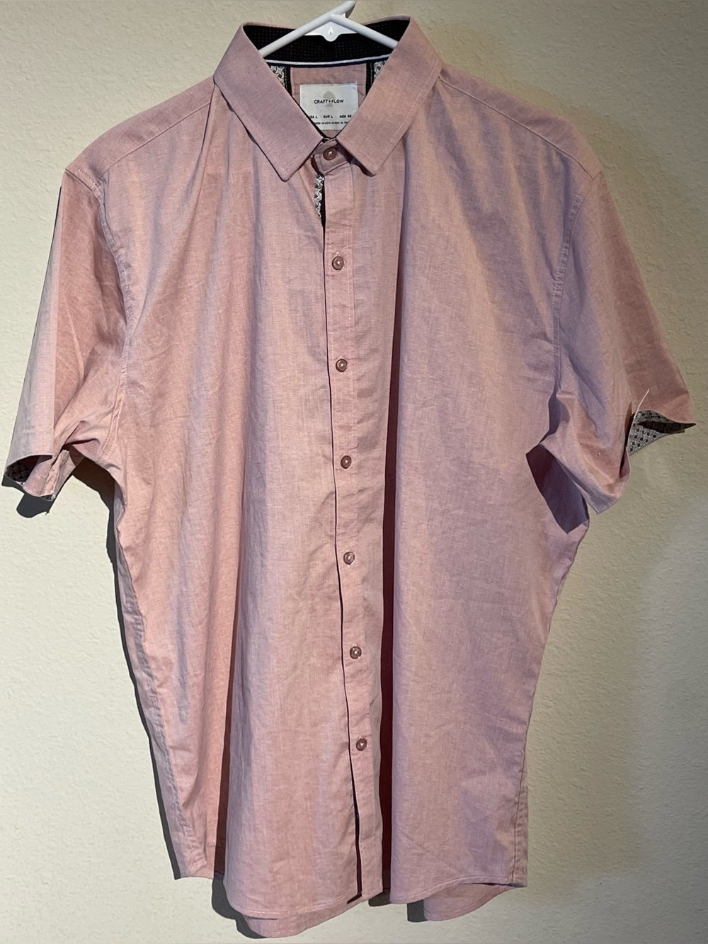 NWOT Craft + Flow brand men's short-sleeve shirt Large